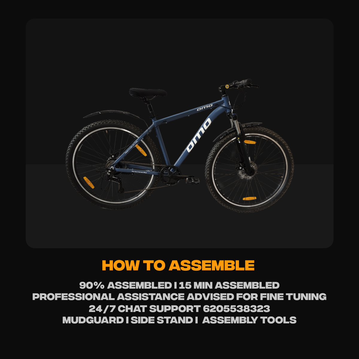 Zozila prime 8 and 24 gear mountain mtb bike assembly instruction by omobikes