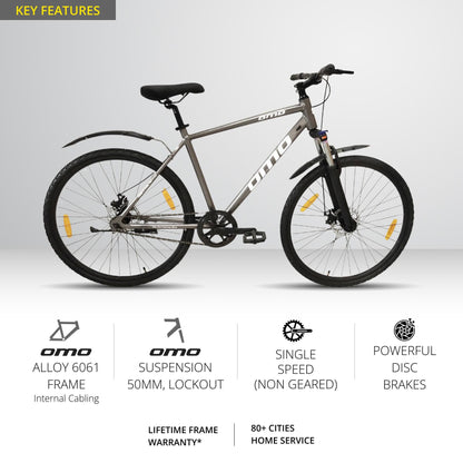 ladakh lite alloy frame hybrid bike without gear key features