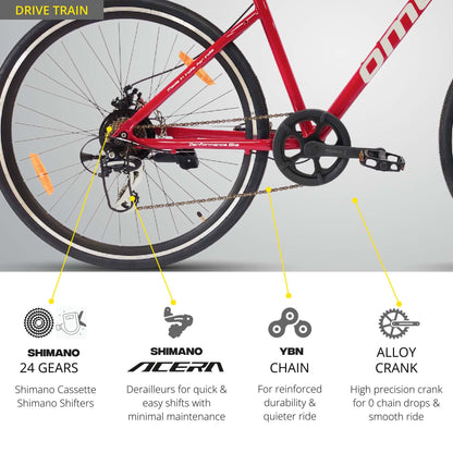 ladakh prime 24 gear drivetrain view by omobikes