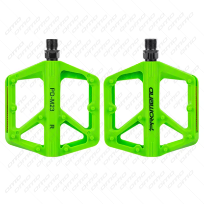 PROMEND PD-M23 Nylon Bike Pedals | Flat, Anti Slip, DU Bearing