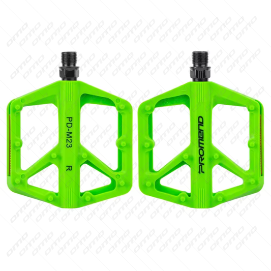PROMEND PD-M23 Nylon Bike Pedals | Flat, Anti Slip, DU Bearing