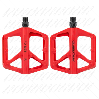 PROMEND PD-M23 Nylon Bike Pedals | Flat, Anti Slip, DU Bearing