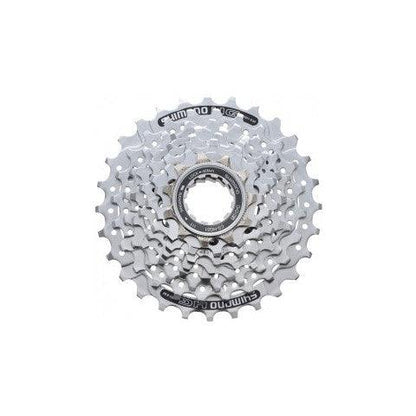 Shimano Alivio HG51 8 Speed bicycle Gear Cassette on white background