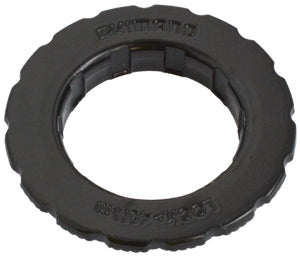 Black rubber ring with text on a white background