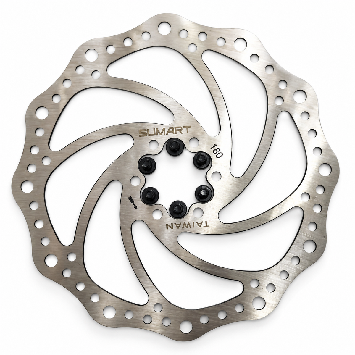 SUMART 180mm Bicycle Disc Brake Rotor with Bolts