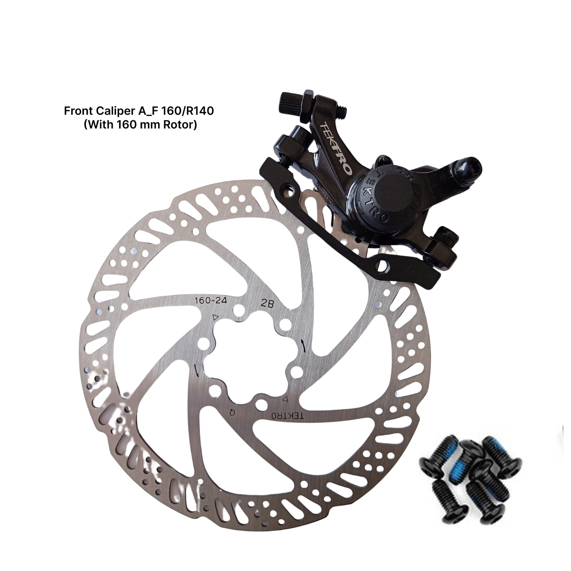 Tektro Mechanical Disc Brake MD-M280 closeup view by omobikes