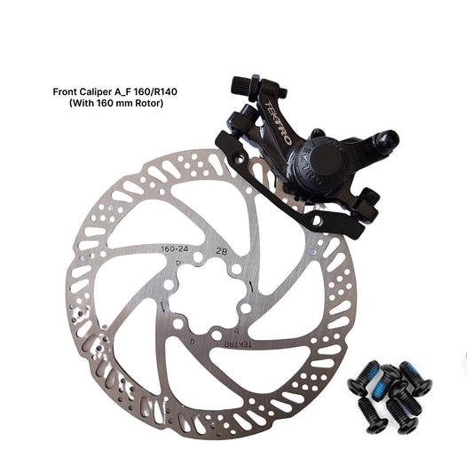 Tektro Mechanical Disc Brake MD-M280 closeup view by omobikes