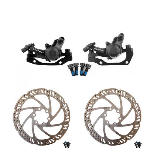 Tektro Mechanical Disc Brake MD-M280 | Brake Machine (With Rotor) top view by omobikes