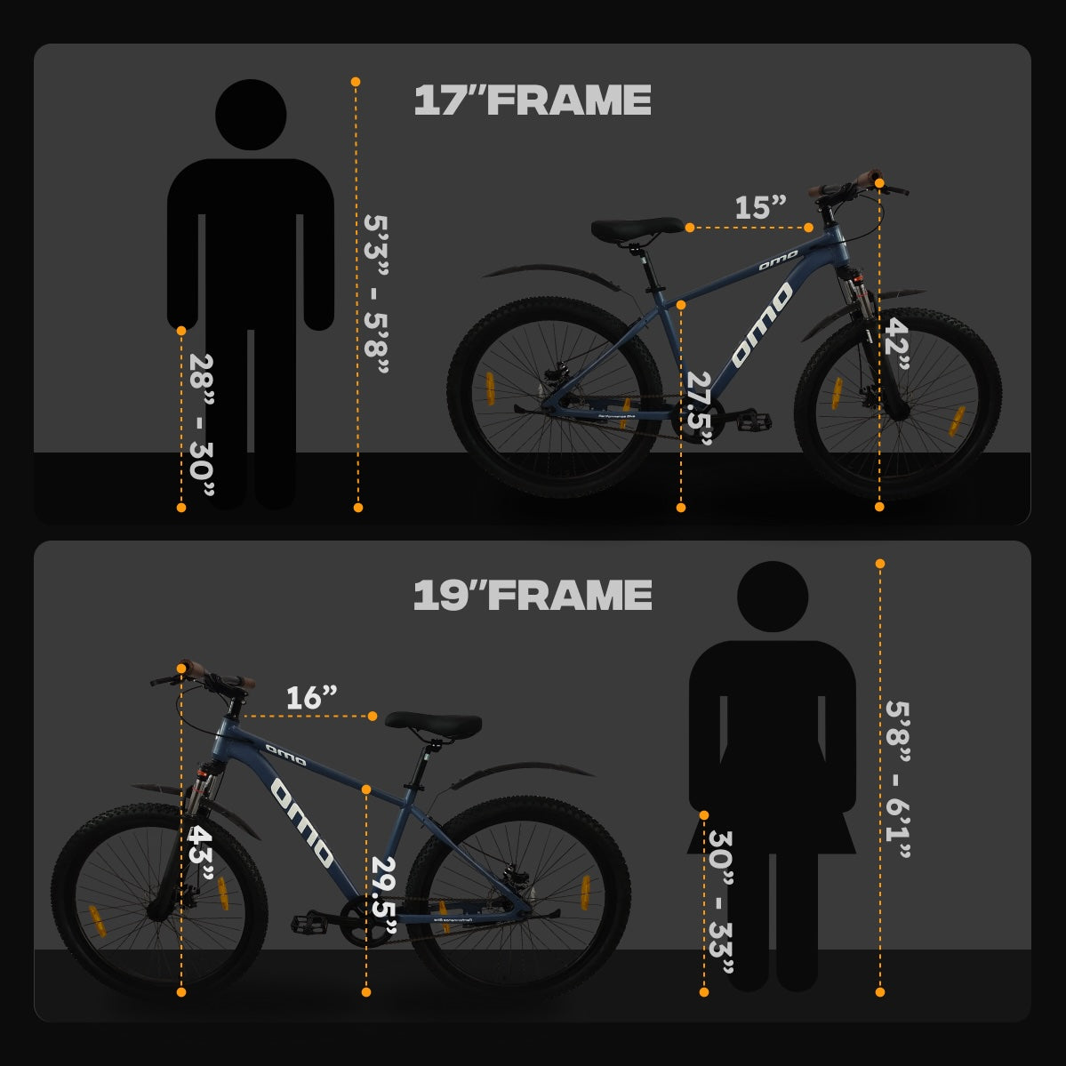 zozila lite alloy frame without gear mountain bike size chart view