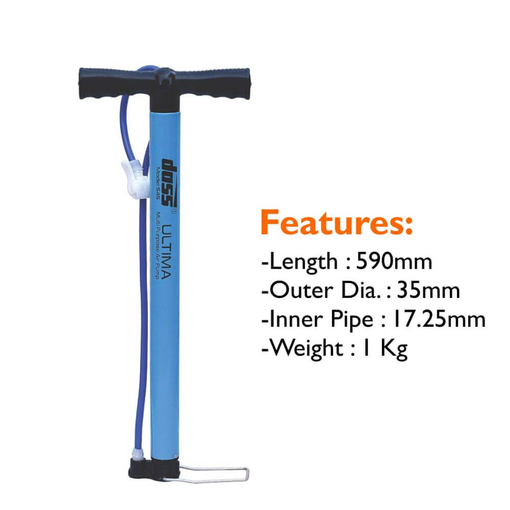 Bicycle Air Pump, hand Pump front top view