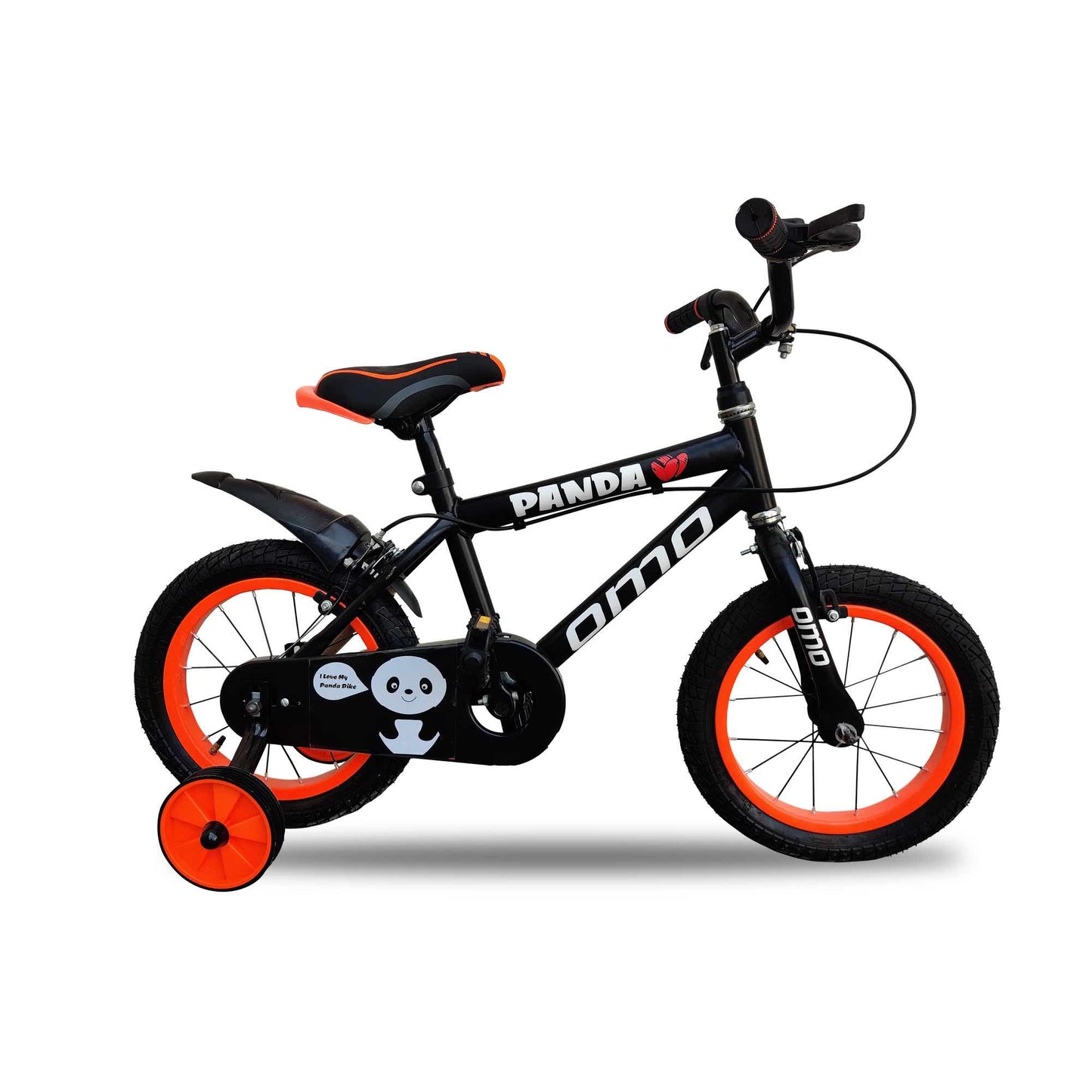 omobikes panda 14T kids cycle 3 to 5 year orange color