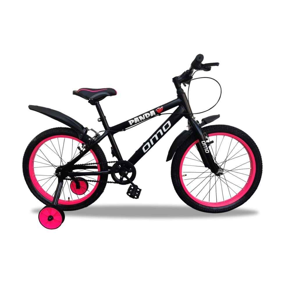 omobikes panda kids cycle 20 inch pink color