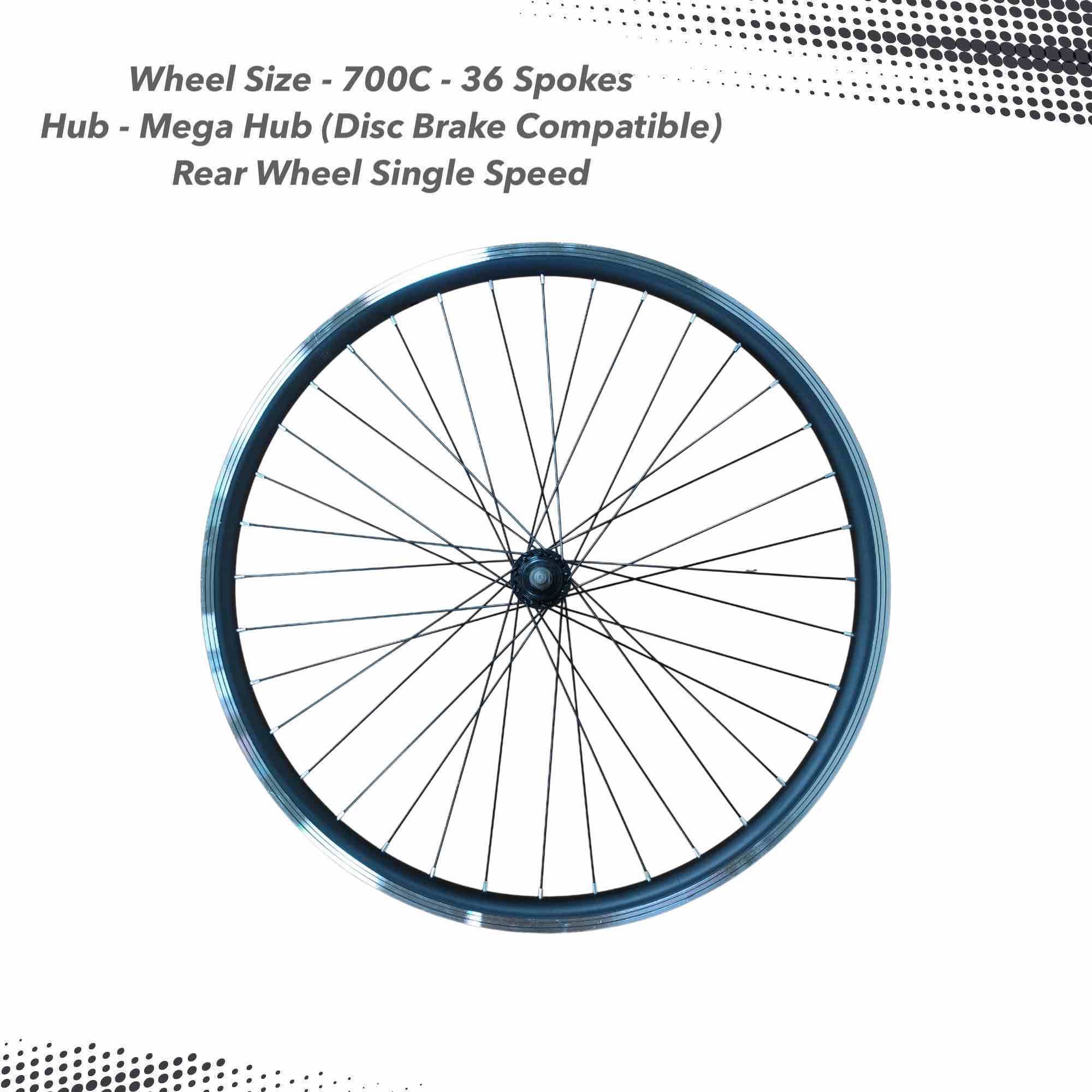 700c rear discount wheel 9 speed