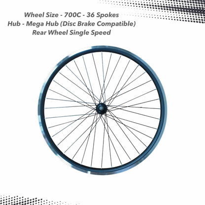 OMO Bikes - Bicycle Alloy Rims - Double Wall - 700c (Fully Laced)