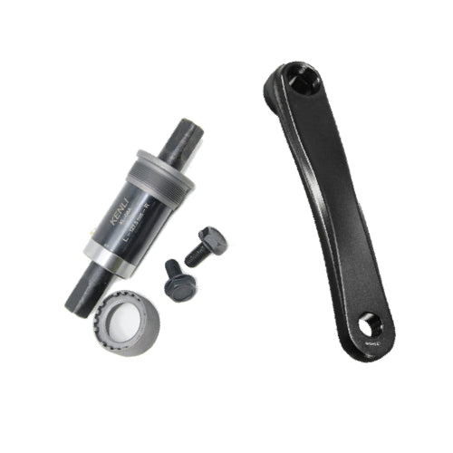 Bicycle left crank + Bb set for loose left crank spare part by omobikes