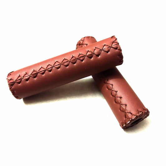 Grips Cushioned Brown for Bicycle Handlebar