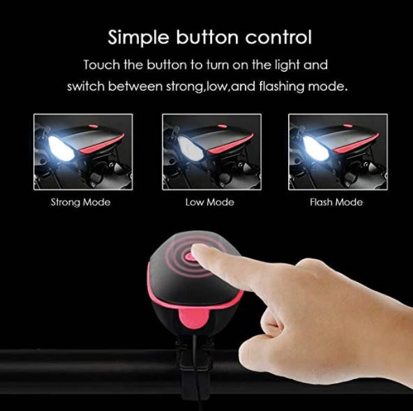 Bicycle Headlight and Horn USB reachable user manual