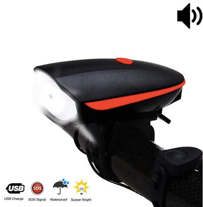 Bicycle Headlight and Horn USB reachable by omobikes